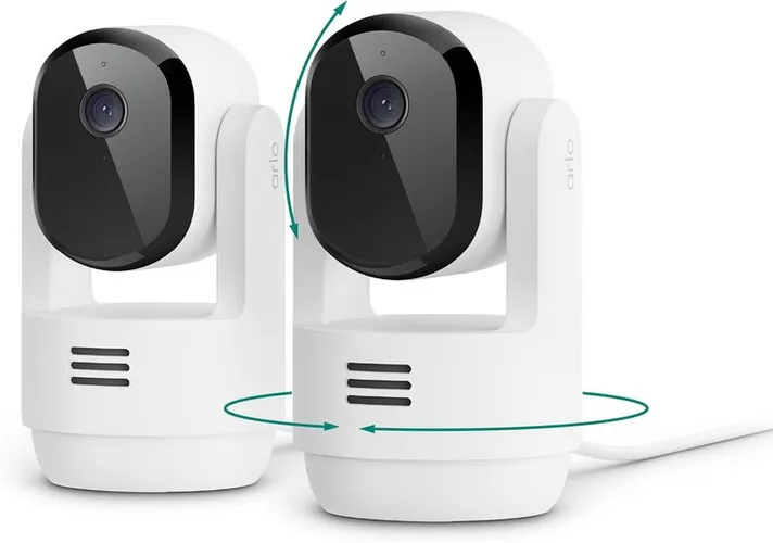 Arlo Essential Indoor Pan Tilt 2K (pack 2) à 34,19 $ sur Amazon (au lieu de 99,99 $) — −66 %