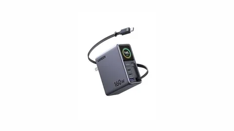 UGREEN Nexode Pro 160W retractable Smart Display charger at $94.99 on Amazon (was $149.99)