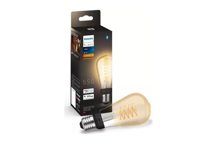 Ampoule Philips Hue White Filament Edison E27 à 21,59 € chez Boulanger (au lieu de 34,99 €) : −38 %