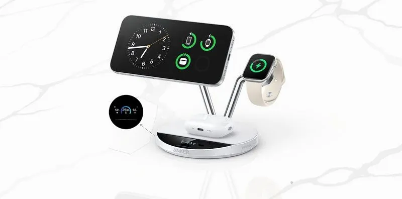 Station Anker Prime 3-en-1 Qi2.2 25 W à 135 $ sur Amazon (au lieu de 230 $)