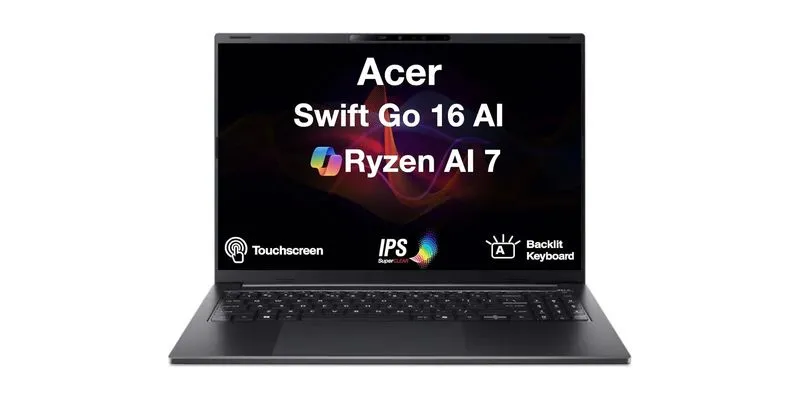 Acer Swift Go 16 AI (Ryzen AI 7 445 / 16GB / 1TB) at $749.99 at Best Buy (was $1,149.99)