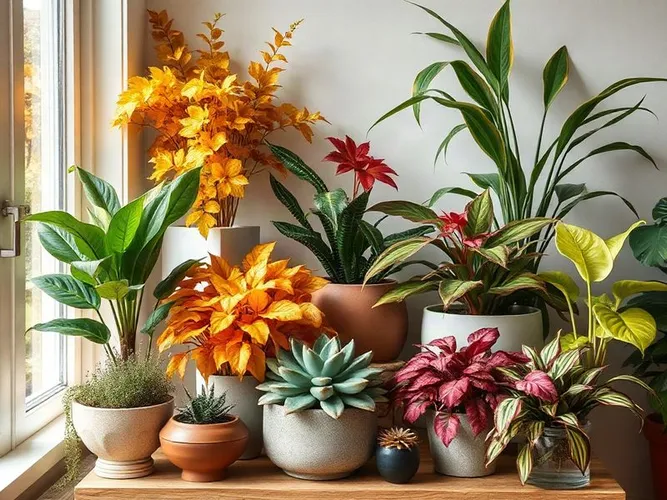 Des plantes d'intérieur colorées pour donner une touche d'automne à votre intérieur