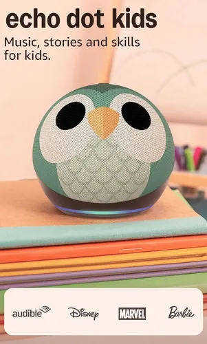 Echo Dot Kids (Owl) à 39,99 $ sur Amazon (au lieu de 89,99 $) — −56 %