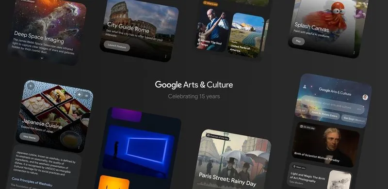 App Google Arts & Culture: ricerca conversazionale IA il 28 set.