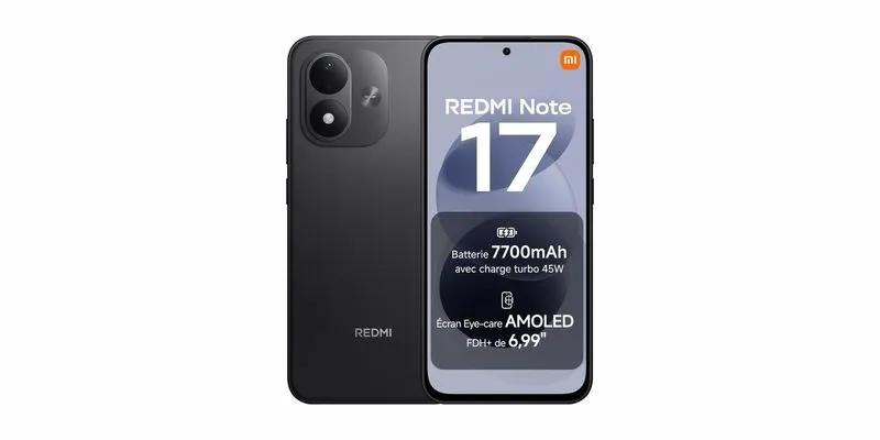 Xiaomi Redmi Note 17 à 238 € chez Amazon (au lieu de 303 €) pendant la French Week