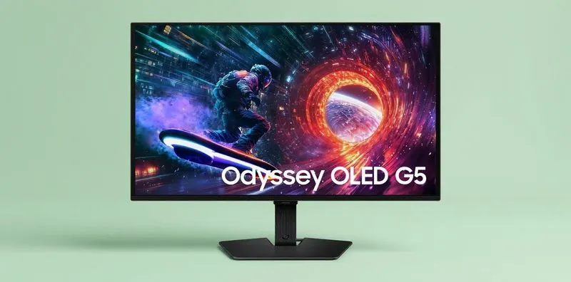 Écran Samsung Odyssey G5 27" QHD 180 Hz OLED à 278,99 € chez Boulanger (au lieu de 549,99 €)