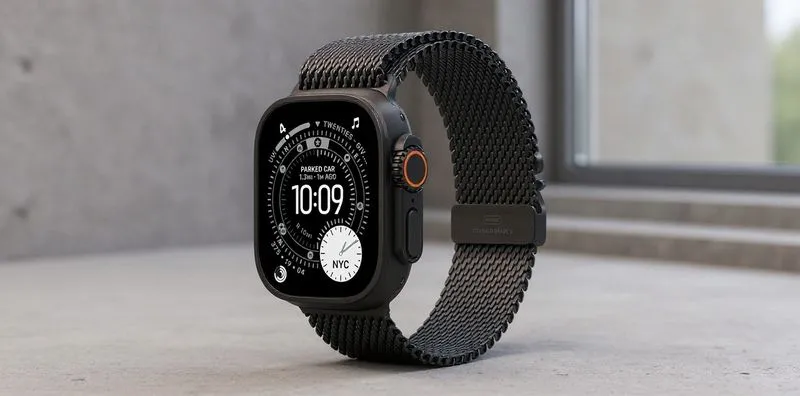 Apple Watch Ultra 3 Black Titanium Milanese Loop à 699,97 $ sur Amazon (au lieu de 899 $)