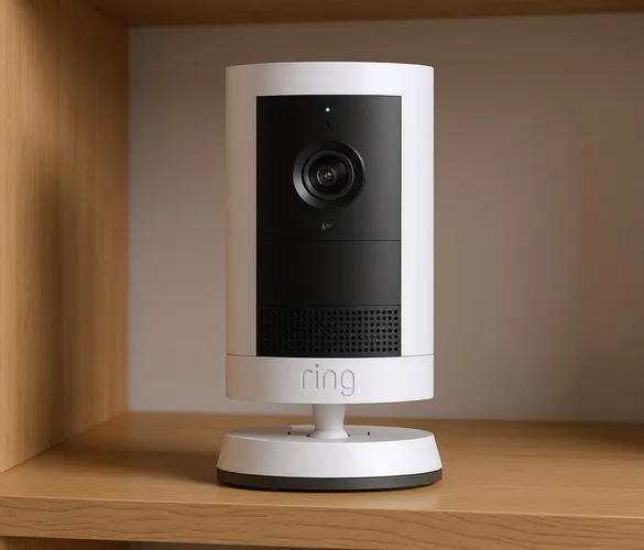 Caméra de surveillance Ring Cam Plus (batterie, 2K, blanche) à 49,99 € chez Boulanger (au lieu de 99,99 €) : −50 %