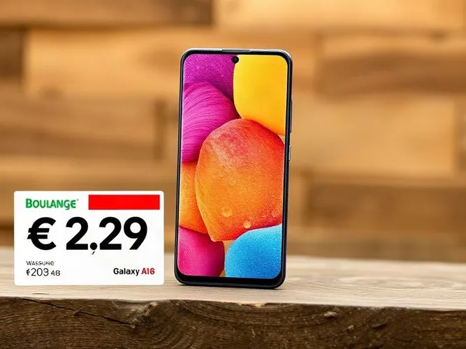 Samsung Galaxy A18 4G (128 Go) à 229 € chez Boulanger (au lieu de 279 €)