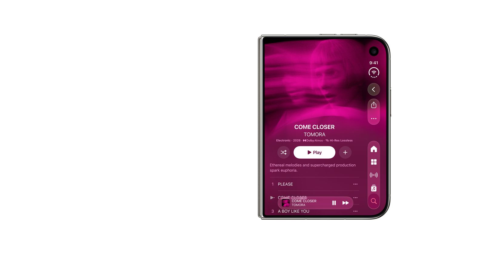 iPhone Duo closed with outer Super Retina XDR display